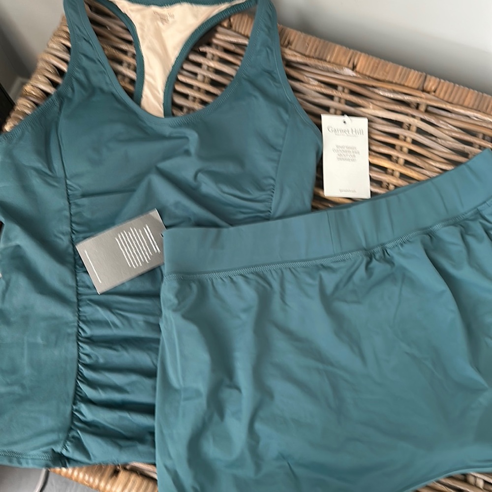 Garnett Hill Active swim skirt and tankini